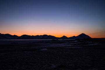 Zmierzch nad południowym Spitsbergenem
