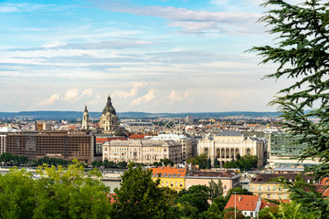 Obraz premium Panorama cityscape view in Budapest, Hungary.