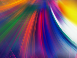 Obraz premium rainbow abstract fractal background 3d rendering illustration