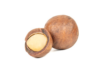 Split macadamia nut