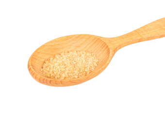 Brown sugar in spoon