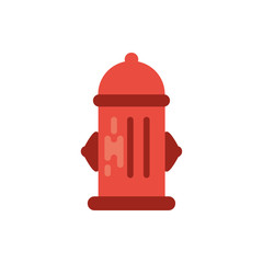 Isolated fire hydrant vector design