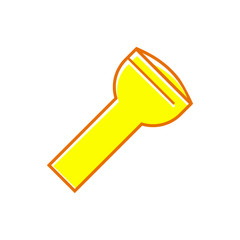 Flashlight icon vector in trendy style