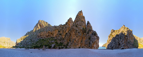 Beach Torrent de Pareis, Sa Calobra, Mallorca