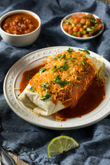 Homemade Spicy Smothered Beef Burrito