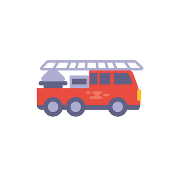 Isolated fire truck vector design