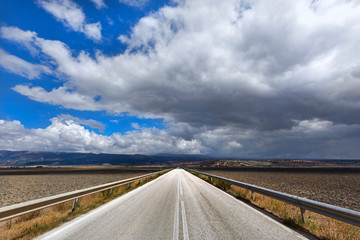 Landscape in the Gargano peninsula, Apulia, Italy.