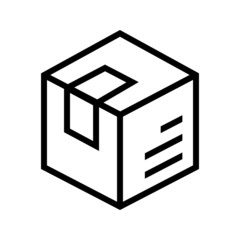 Container vector icon. Delivery illustration sign.  Packaging symbol.