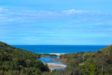 Fototapeta premium View in Glenrock reserve near Newcastle in Australia.