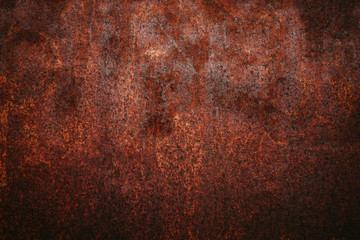 Rusty texture with cracked paint
