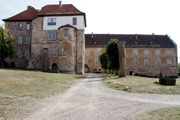 Fototapeta na wymiar Palace, castle, prison, Breitungen, Thuringia, Germany, Europe