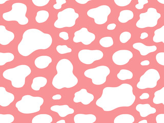 texture pink and white cow spot repeated seamless pattern print dalmatian dog