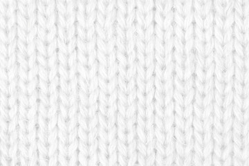 White knit fabric texture background