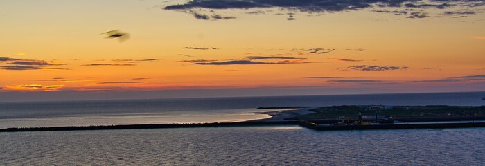 Heligoland - island dune - sunrise