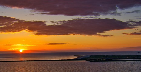 Heligoland - island dune - sunrise