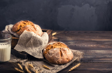 Homemade rustic bread