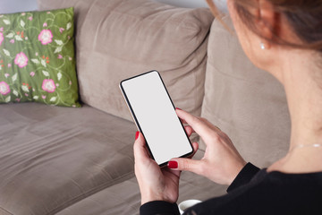 young woman with smartphone