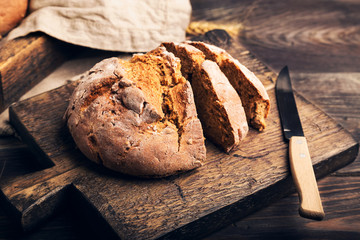 Homemade rustic bread