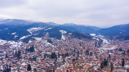 Aerial view of historical town of Koprivshtitsa