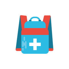 Obraz premium Isolated bag of medical care concept vector design