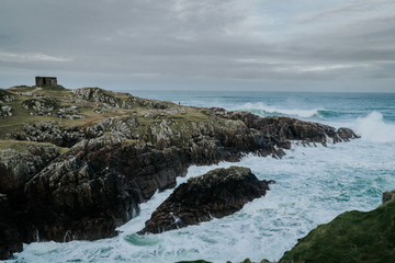 rocks atlantic ocean waves splashing ocean landscape