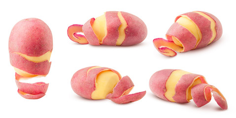 potato, isolated on white background, clipping path, full depth of field