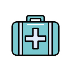 Obraz premium medical kit handle isolated icon