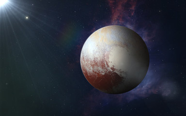 Fototapeta na wymiar Dwarf planet Pluto.