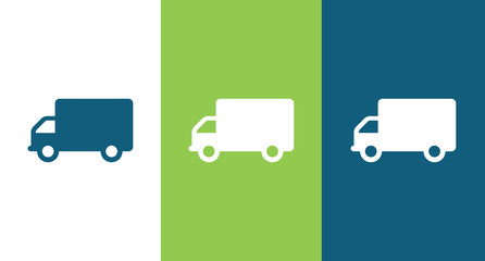 Delivery truck icon illustration isolated vector sign symbol