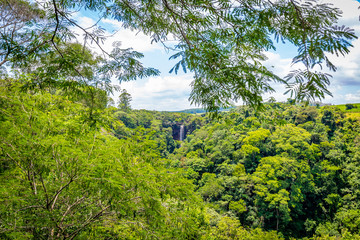 Fototapeta na wymiar View of Ecopark Cassorova, Brotas City, São Paulo - Brazil
