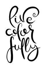 Hand lettering grunge card with textured handcrafted doodle letters in retro style