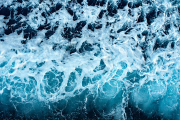 Vista del océano desde el aire