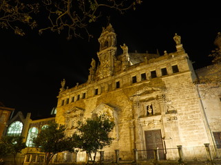 Fototapeta na wymiar Church Sant Joan del Mercat by night