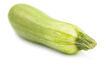 fresh organic zucchini isolated on a white background