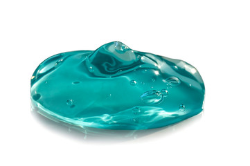 gel blob translucent isolated macro