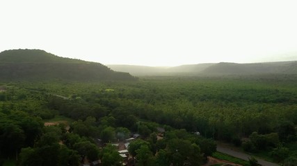 Africa Mali Village and Forest Aerial View 3