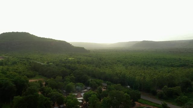 Africa Mali Village and Forest Aerial View 3