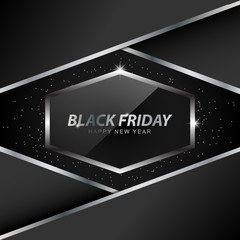 lack friday sale banner. design template for promo of discount. vector illustration.