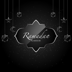 Ramadan Kareem greeting beautiful lettering for banner islamic background