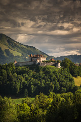 The medieval village of Gruyeres, Switzerland