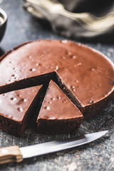 Chocolate brownies cake.