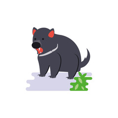 Cute australian tasmanial devil vector design
