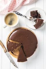 Chocolate brownies cake.