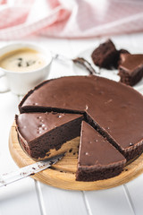Chocolate brownies cake.