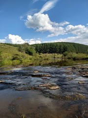 river in the mountains