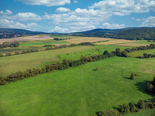 Fototapeta premium Agriculture farmland landscape in Hungary