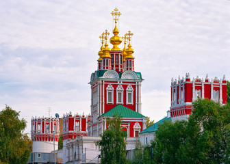Transfiguration church at Novodevichy Convent of Moscow in Russia