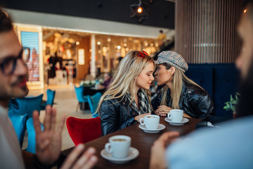 Catching up over some coffee