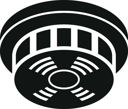 Smoke detector icon, vector illustration