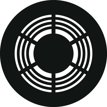 Smoke detector icon, vector illustration